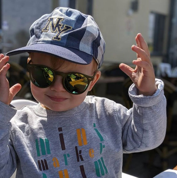 Teo is cool! Teo being cool with sunglasses
