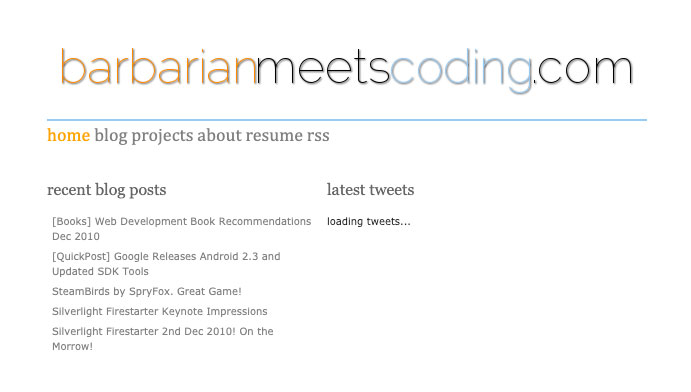 Barbarian meets coding Barbarian meets coding
