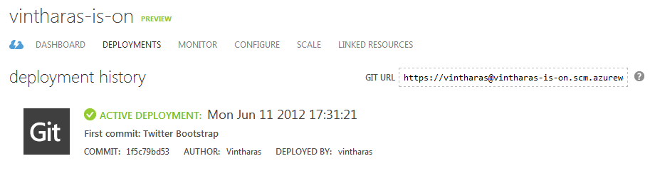 Setup Git Deployment First Commit Setup Git Deployment First Commit