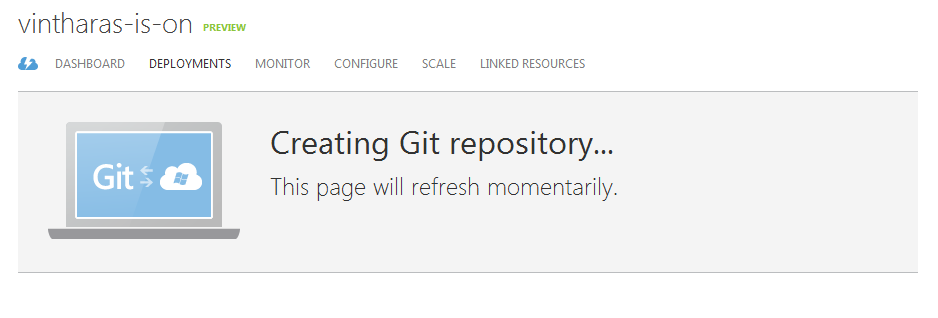 Setup Git Deployment