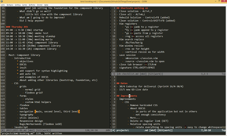 The System Git Things Done and vim at work The System Git Things Done and vim at work