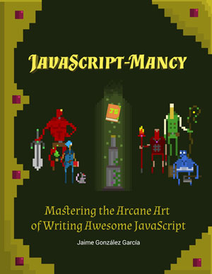 a JavaScriptmancy sample cover