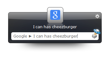 Can I Has CheezBurger? Launchy seach screenshot