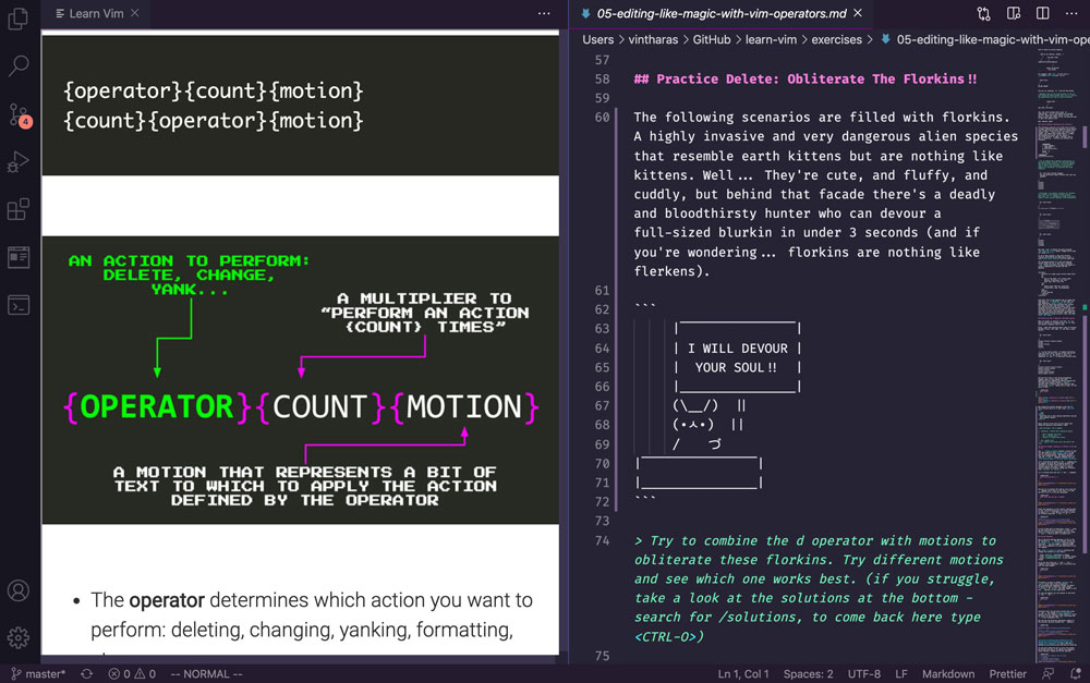 Learn Vim Operators