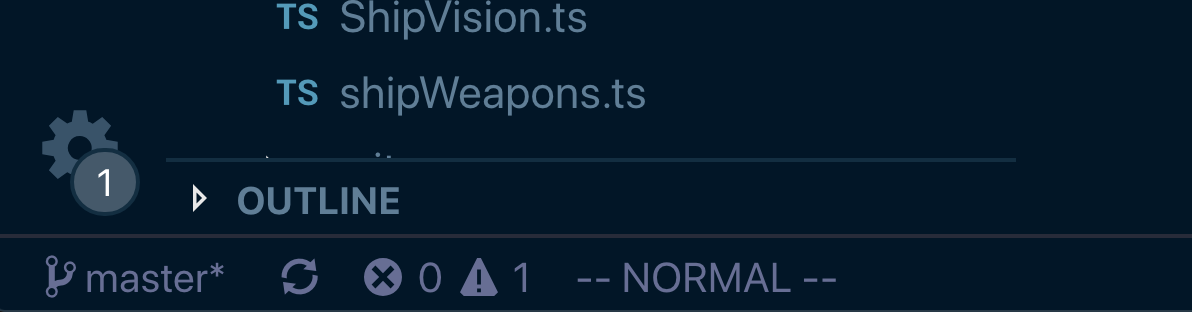 Normal mode in VSCodeVim