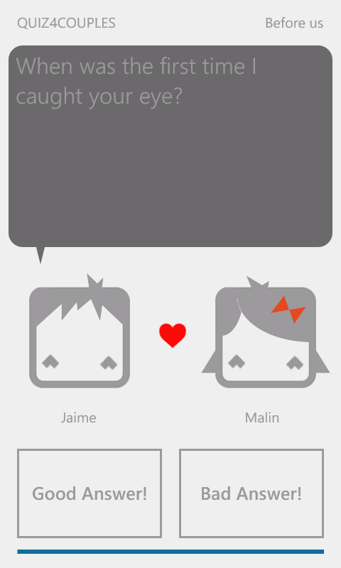 Quiz4Couples Screenshot - Play a quiz view Quiz4couples Screenshot