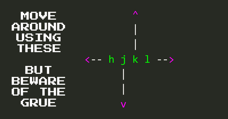 Moving around in Vim with hjkl